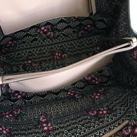 NANETTE LEPORE Large Leather Dusty Pink Handle Bag - Picture 2 of 8